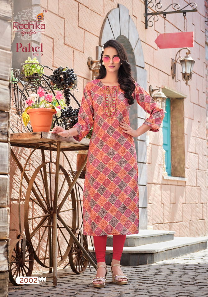 Radhika Pahel Vol 2 Ethnic Wear Wholesale Designer Kurtis Catalog